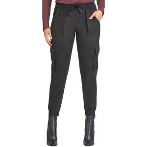 NWT Dex Clothing Black Vegan Suede Cargo Jogger in Women's Size XL